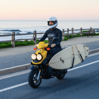 Self Surf Guiding Taghazout Morocco with electric scooter e-bike